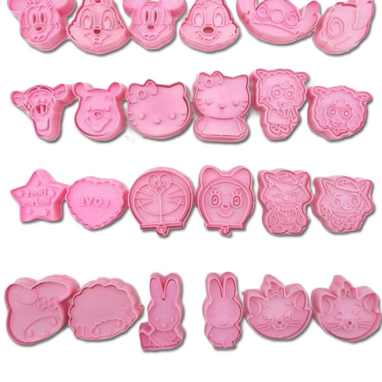 Mini Cookie Cutters Cartoon Mold 2pcs/set