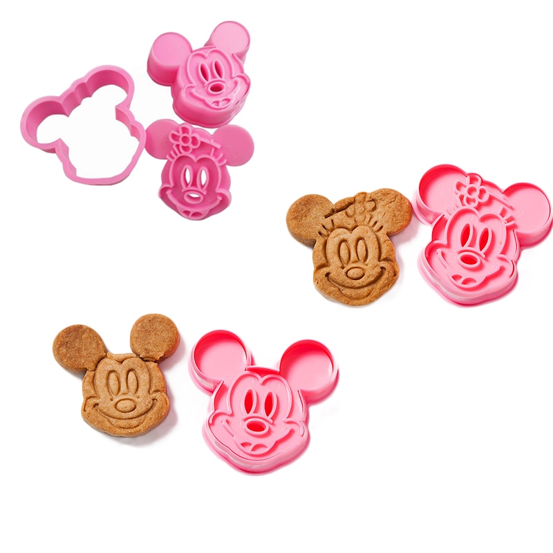 Mini Cookie Cutters Cartoon Mold 2pcs/set