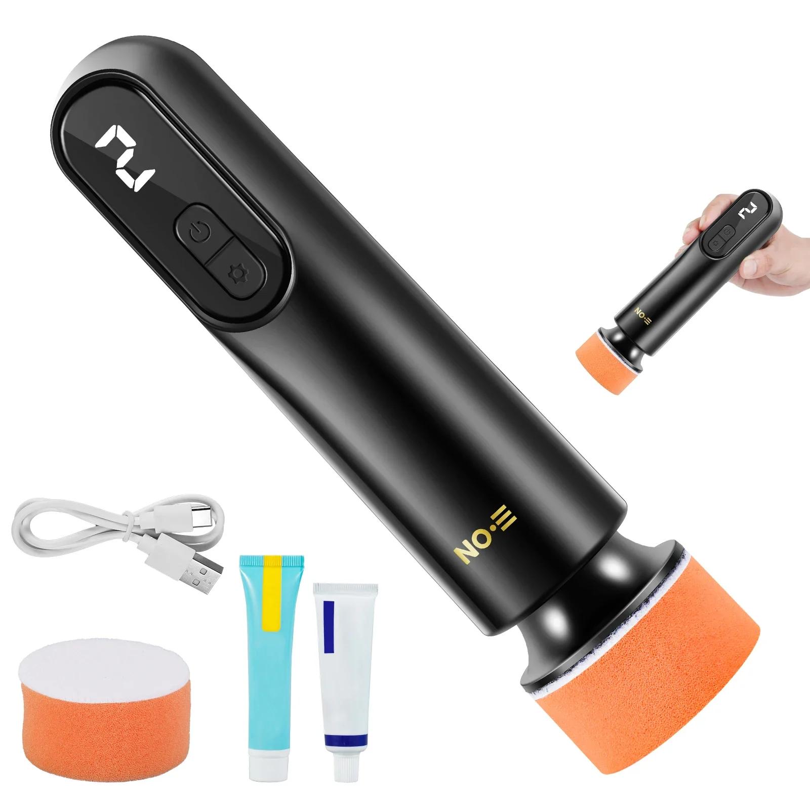 Mini Cordless Car Polisher Electric Car Polishing Repair Kit LED Display Automotive Scratch Removal Polishing Machine Mini Cordless Car Polisher Electric Car Polishing Repair Kit LED Display Automotive Scratch Removal Polishing Machine