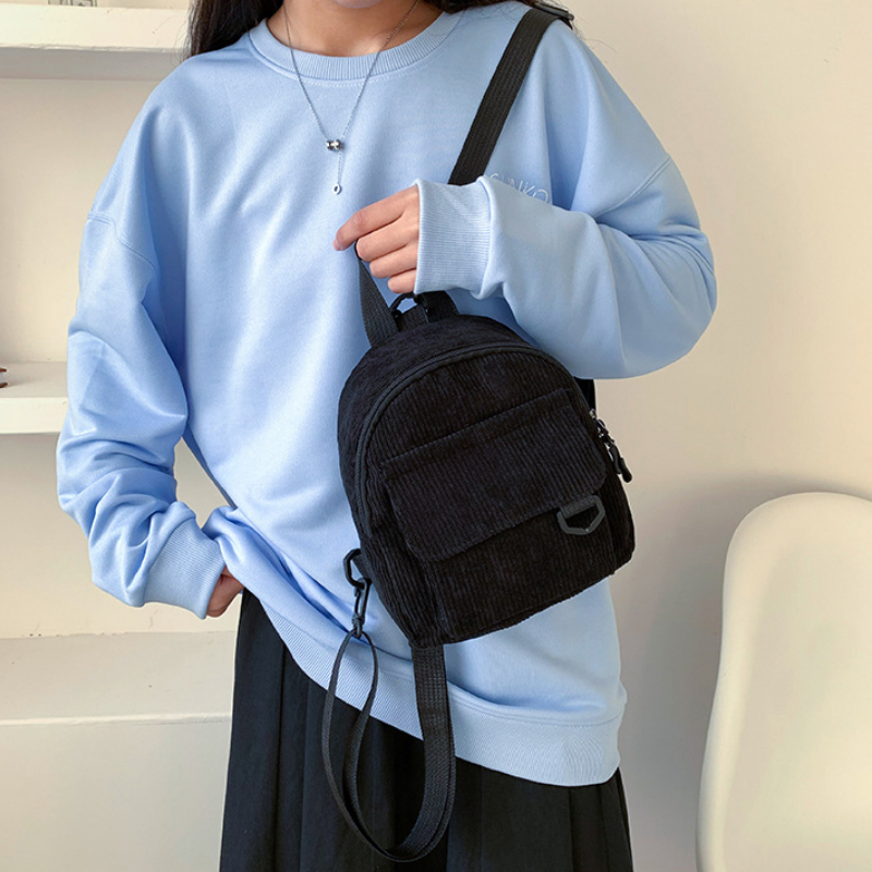 Mini Corduroy Backpack for Women