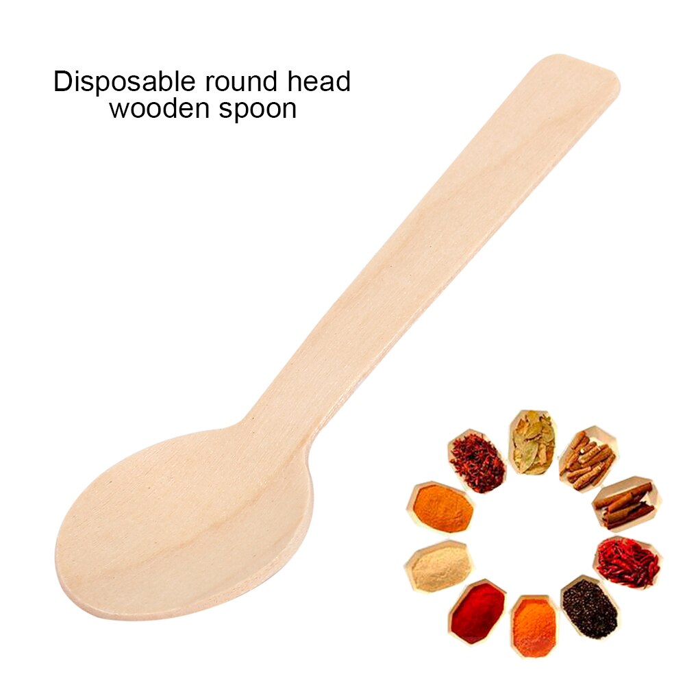 Mini Disposable Wooden Spoons (100 pcs)