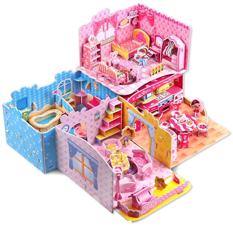Mini Dollhouse DIY Paper Construction Mini Dollhouse DIY Paper Construction