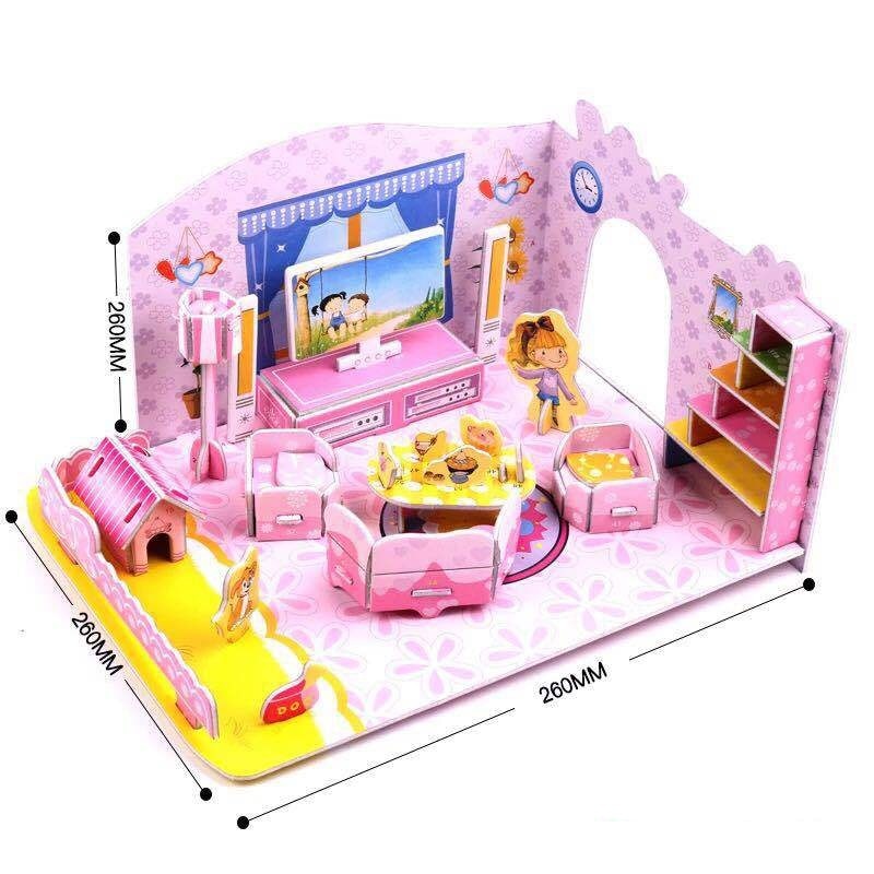 Mini Dollhouse DIY Paper Construction Mini Dollhouse DIY Paper Construction