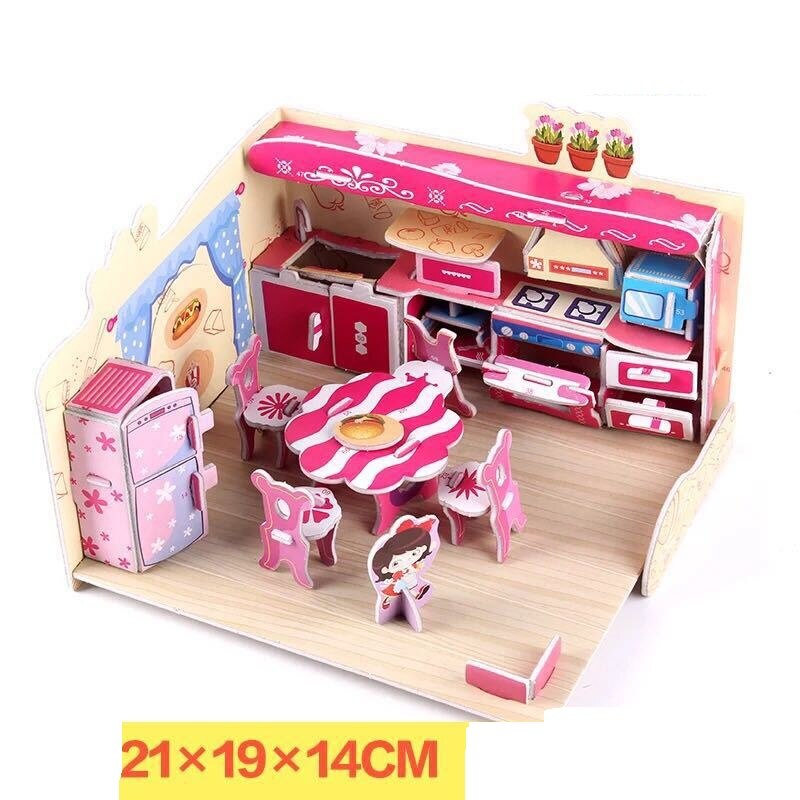 Mini Dollhouse DIY Paper Construction Mini Dollhouse DIY Paper Construction