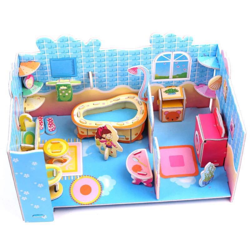 Mini Dollhouse DIY Paper Construction Mini Dollhouse DIY Paper Construction