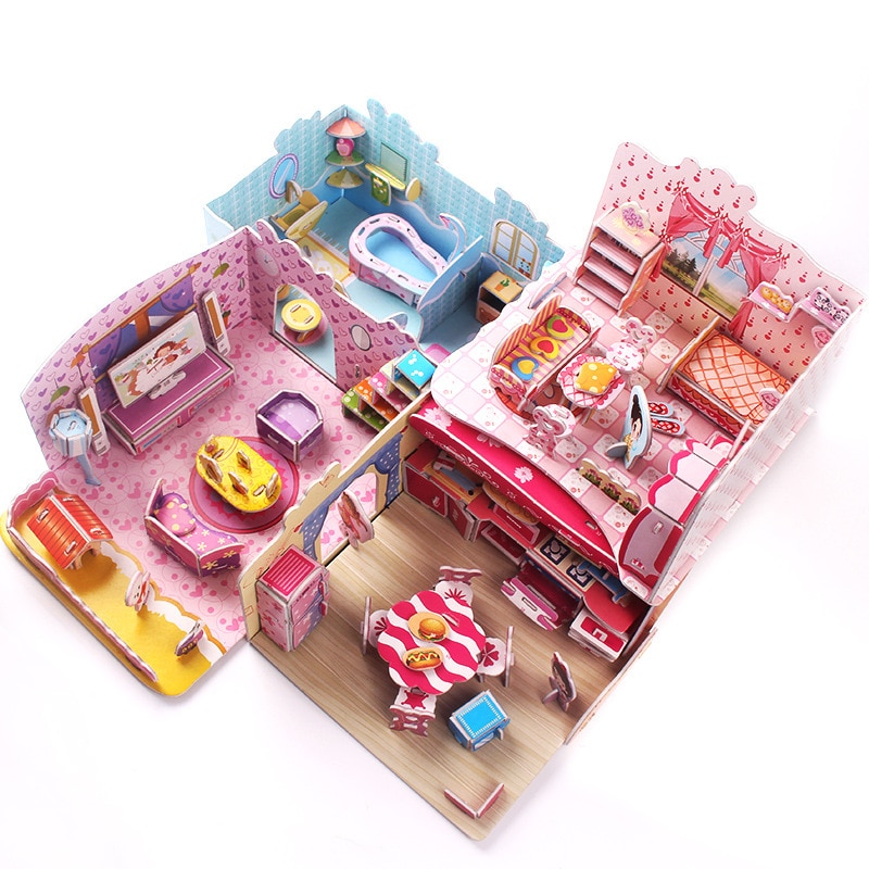 Mini Dollhouse DIY Paper Construction Mini Dollhouse DIY Paper Construction