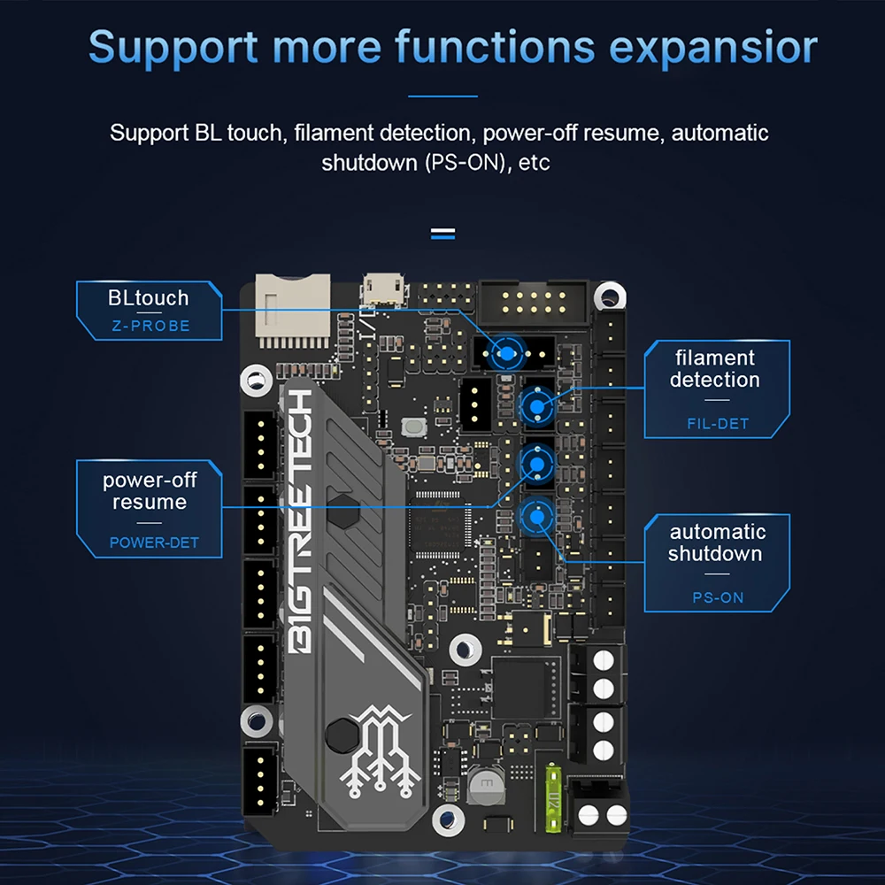 Mini E3 V3.0 Motherboard With TMC2209 UART VS SKR 2 3D Printer Mainboard for Ender 3 Ender 5 Pro CR 10