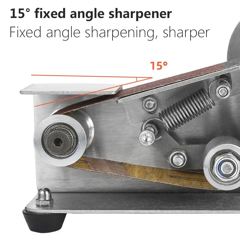 Mini Electric Belt Sander DIY Polishing Grinding Machine Cutter Edges Sharpener Multifunctional Grinder Power Tool Mini Electric Belt Sander DIY Polishing Grinding Machine Cutter Edges Sharpener Multifunctional Grinder Power Tool