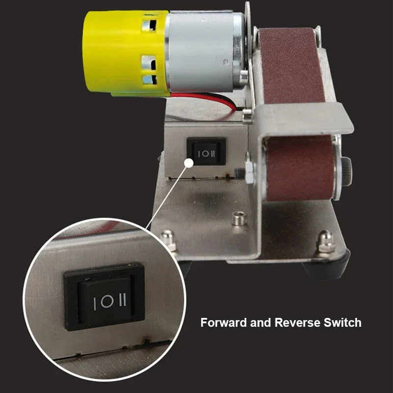 Mini Electric Belt Sander DIY Polishing Grinding Machine Cutter Edges Sharpener Multifunctional Grinder Power Tool Mini Electric Belt Sander DIY Polishing Grinding Machine Cutter Edges Sharpener Multifunctional Grinder Power Tool