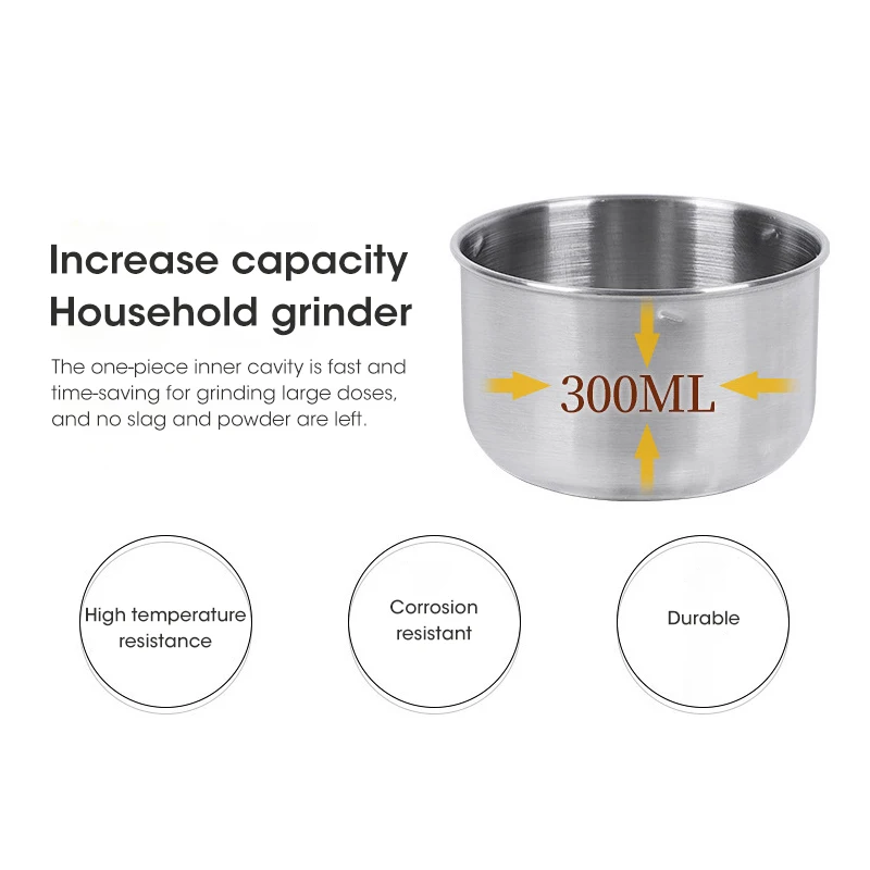 Mini Electric Grinder Household 300ml Ultrafine Baby Food Pulverizer Coffee Grinder Spice Pepper Grinder Grain Mill 4
