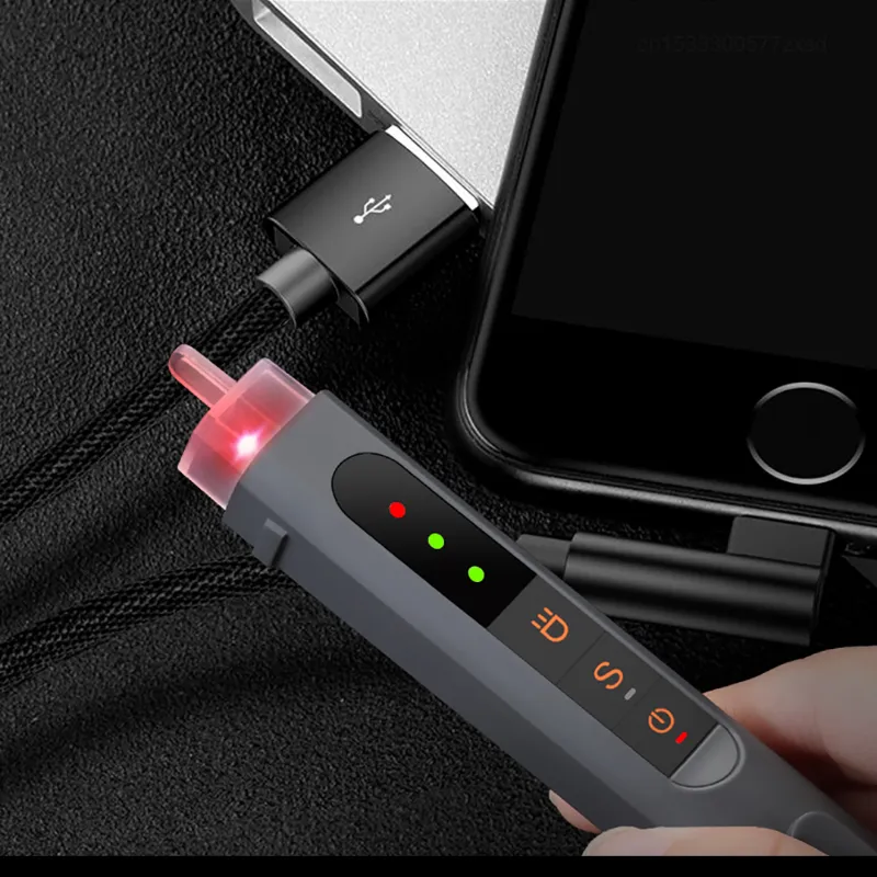 Mini Electric Test Pen Non-Contract Cordless Electricity Detector Wireless Electrical Circuit Voltage Pen Mini Electric Test Pen Non-Contract Cordless Electricity Detector Wireless Electrical Circuit Voltage Pen