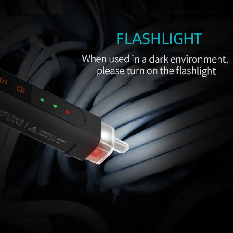 Mini Electric Test Pen Non-Contract Cordless Electricity Detector Wireless Electrical Circuit Voltage Pen Mini Electric Test Pen Non-Contract Cordless Electricity Detector Wireless Electrical Circuit Voltage Pen