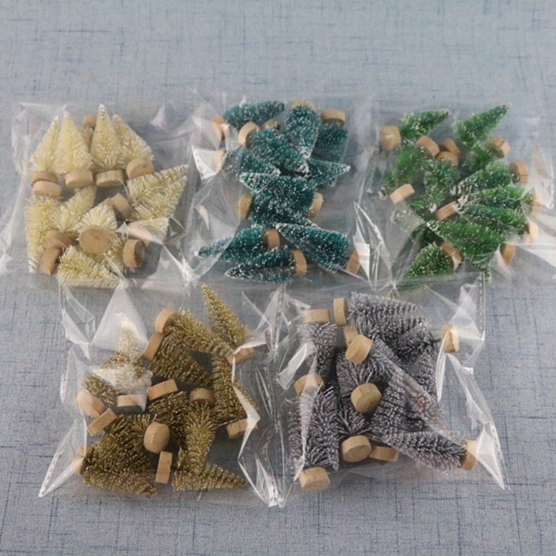 Mini Fake Christmas Trees Decor (12 Pcs)