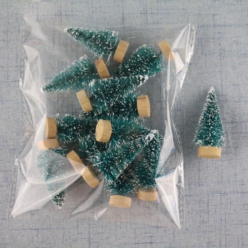 Mini Fake Christmas Trees Decor (12 Pcs)