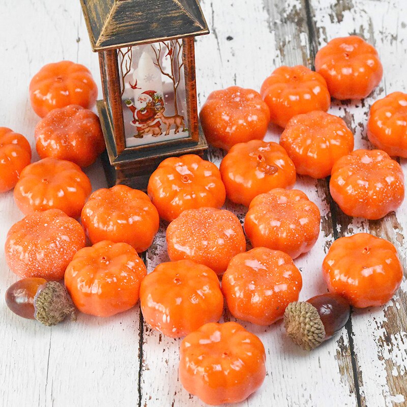 Mini Fake Pumpkins Decoration (25 pcs)