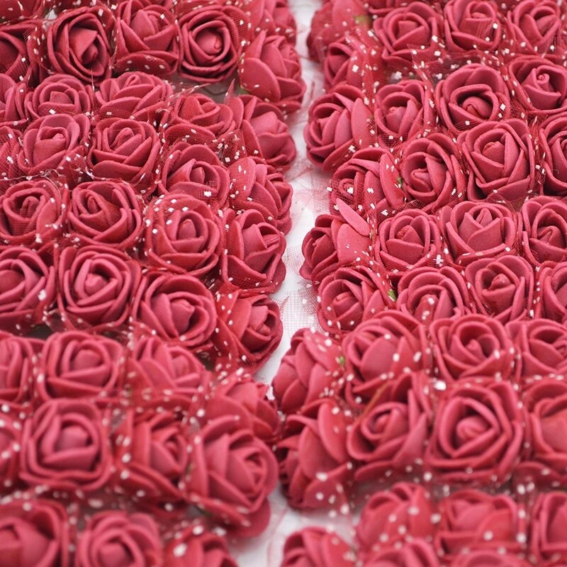 Mini Foam Rose Flowers (144pcs)
