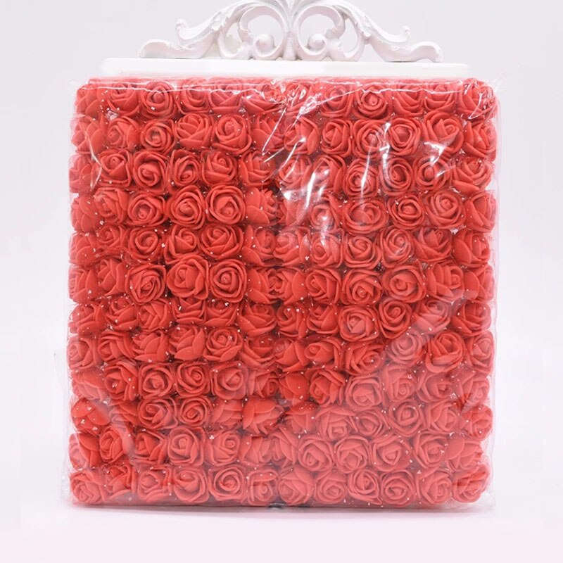 Mini Foam Rose Flowers (144pcs)