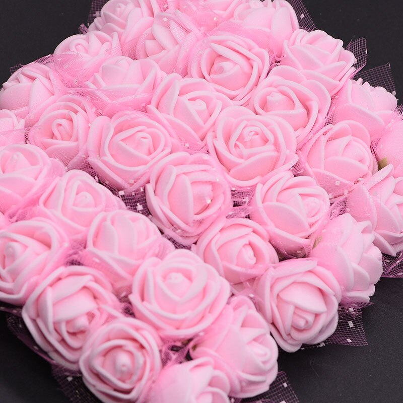 Mini Foam Rose Flowers (144pcs)