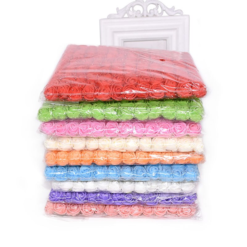 Mini Foam Rose Flowers (144pcs)