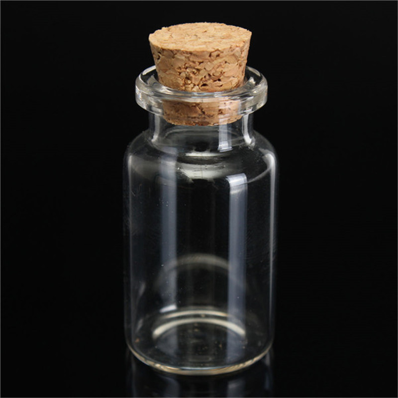 Mini Glass Bottles with Cork (10Pcs)