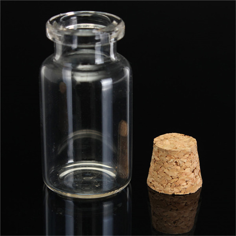 Mini Glass Bottles with Cork (10Pcs)