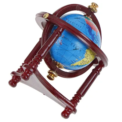 Mini Globe Decor with Wooden Stand Mini Globe Decor with Wooden Stand