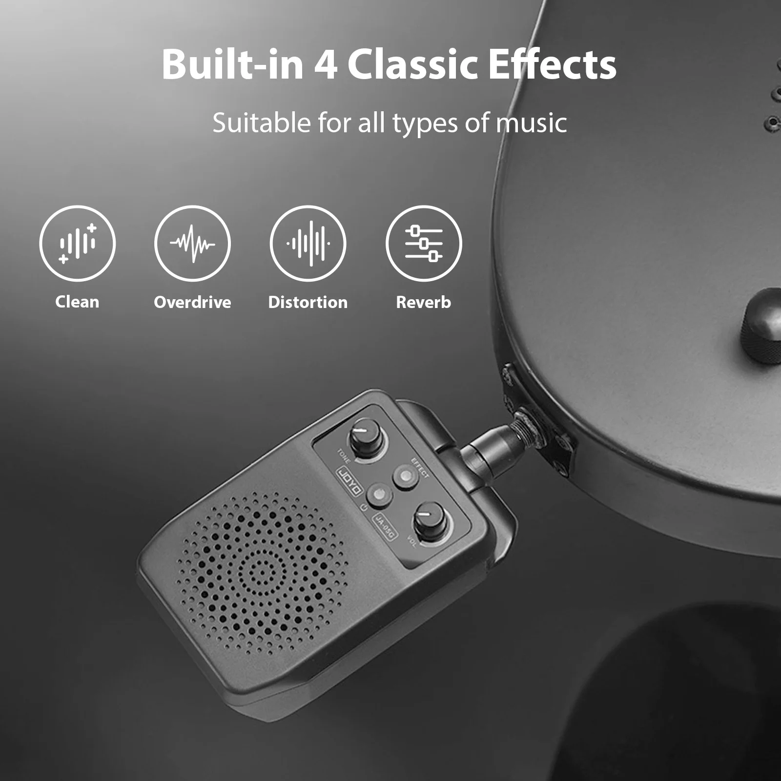 Mini Guitar Speaker BT Voice Adjustment Portable Plug-in Speaker for All Electric Guitars Amplifier 1500mAh Type-C Mini Guitar Speaker BT Voice Adjustment Portable Plug-in Speaker for All Electric Guitars Amplifier 1500mAh Type-C