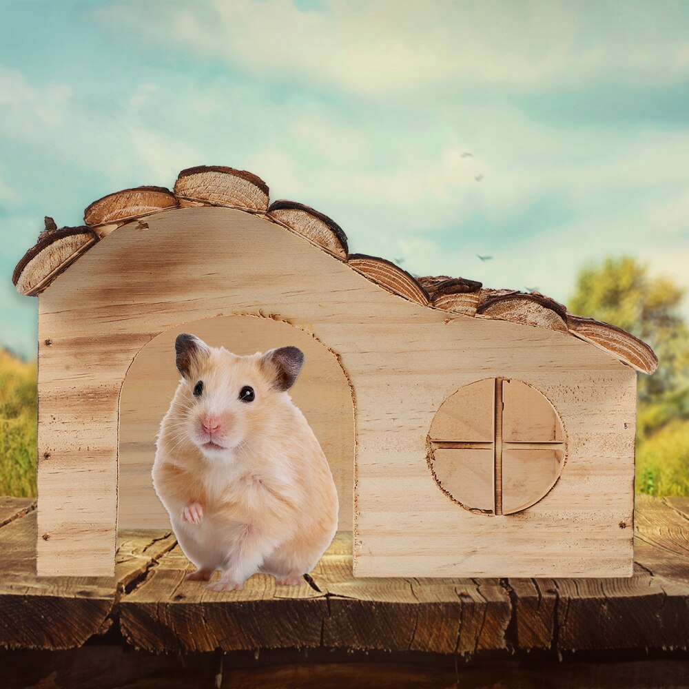 Mini Hamster Wooden House
