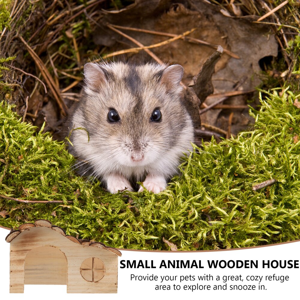 Mini Hamster Wooden House