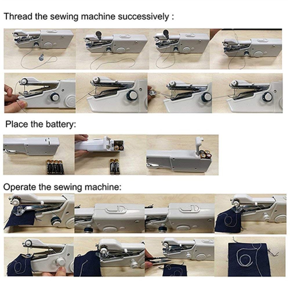 Mini Hand Sewing Machine Quick Stitch Mini Hand Sewing Machine Quick Stitch