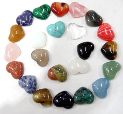 Mini Heart Shaped Stones (30pcs)