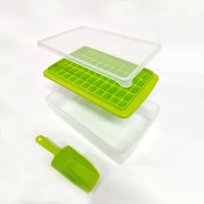 Mini Ice Cube Tray with Cover and Scoop Mini Ice Cube Tray with Cover and Scoop