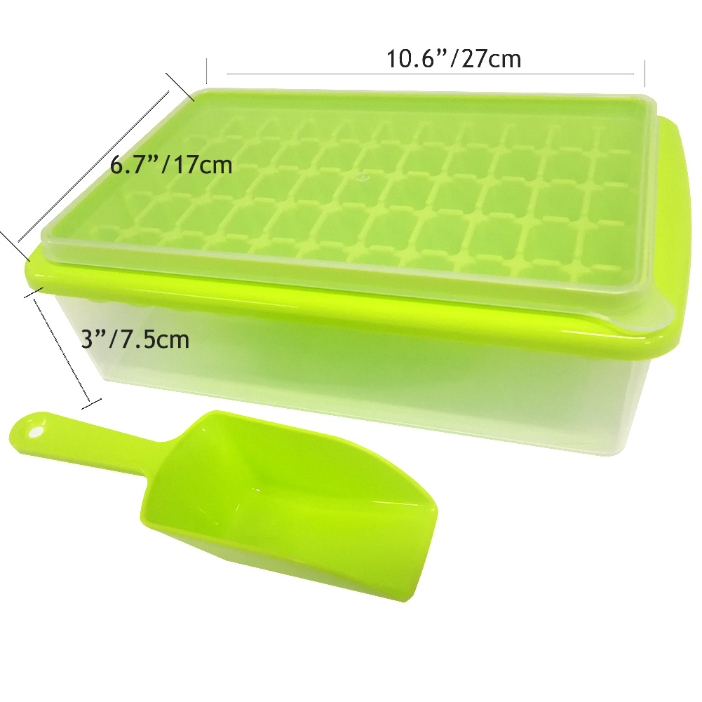 Mini Ice Cube Tray with Cover and Scoop Mini Ice Cube Tray with Cover and Scoop