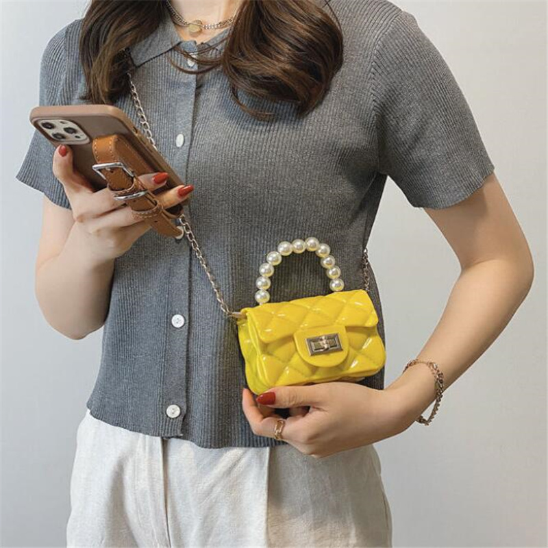 Mini Jelly Purse Chain Strap Sling Bag