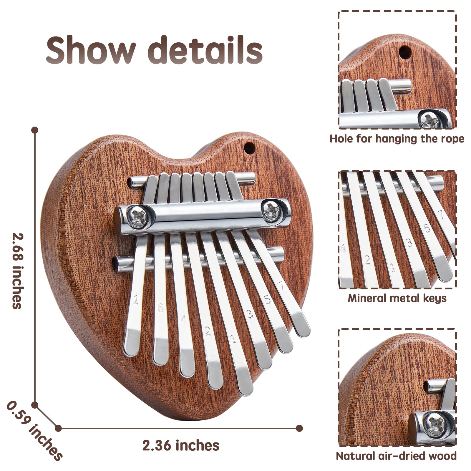 Mini Kalimba 8 Key Thumb Piano 1 Pack Love Style Cute Instrument Portable Exquisite Gift Set for Kids Mini Kalimba 8 Key Thumb Piano 1 Pack Love Style Cute Instrument Portable Exquisite Gift Set for Kids