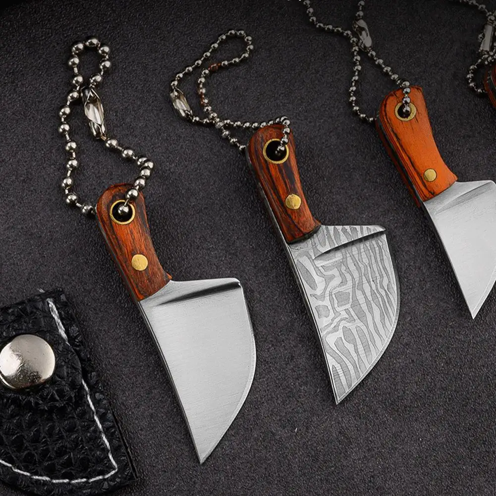 Mini Kitchen Knife Unboxing Portable Small Wine Bottle Opening Paper Cutting EDC Fixed Keychain Knife Mini Kitchen Knife Unboxing Portable Small Wine Bottle Opening Paper Cutting EDC Fixed Keychain Knife