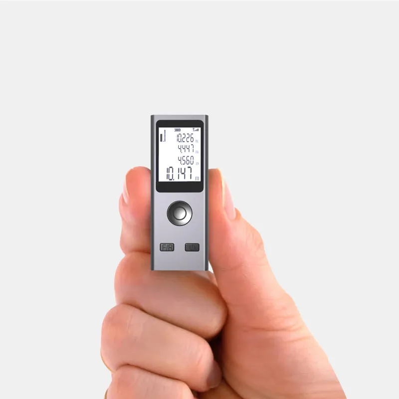 Mini Laser Rangefinder Digital Tape Measure Laser Ruler USB Charge Aluminum Alloy Fuselage Measuring Distance