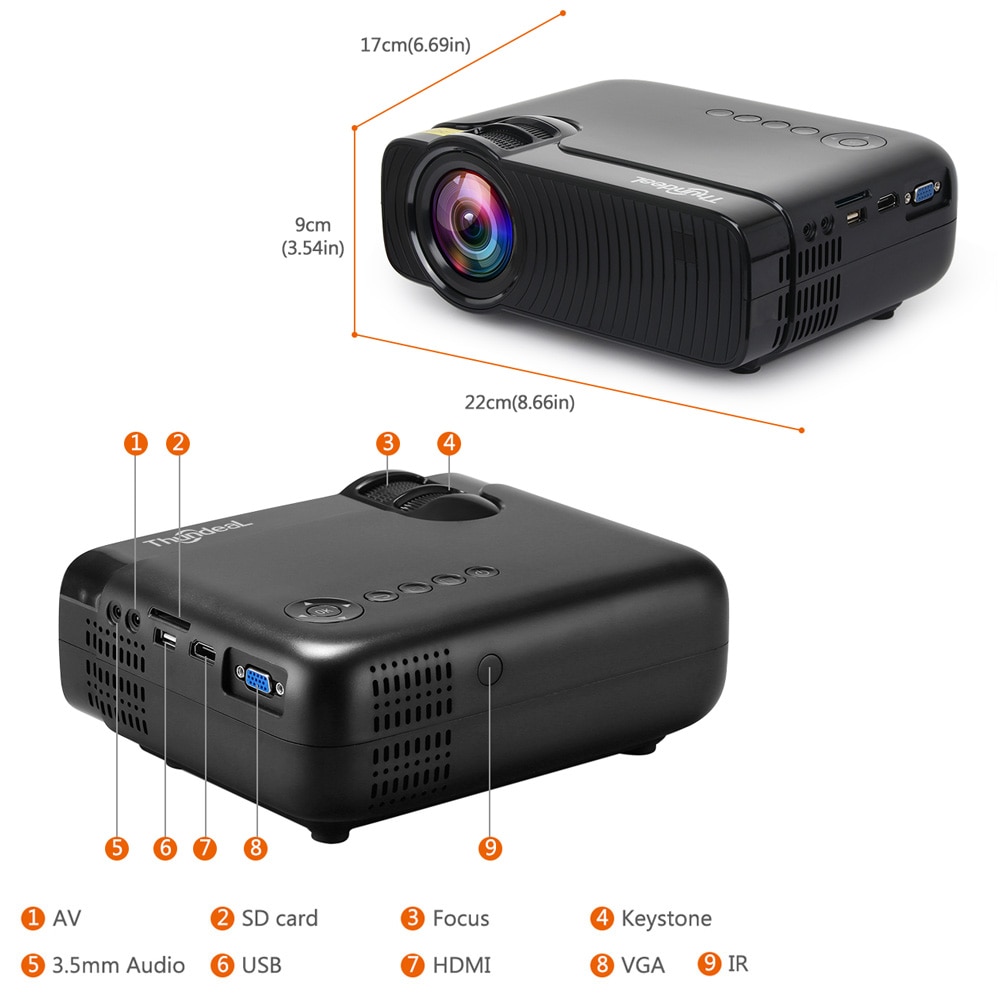 Mini LED Projector with HD Quality Mini LED Projector with HD Quality
