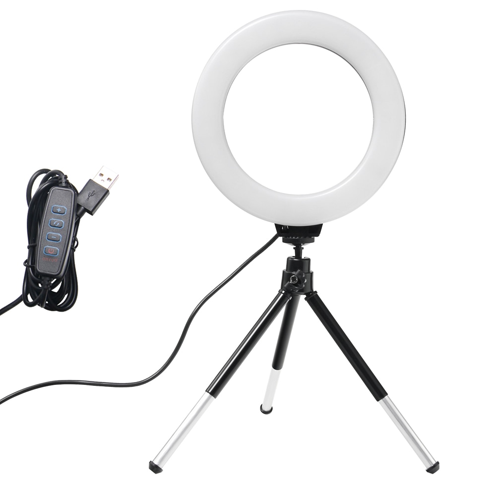 Mini LED Ring Lamp with Tripod Mini LED Ring Lamp with Tripod