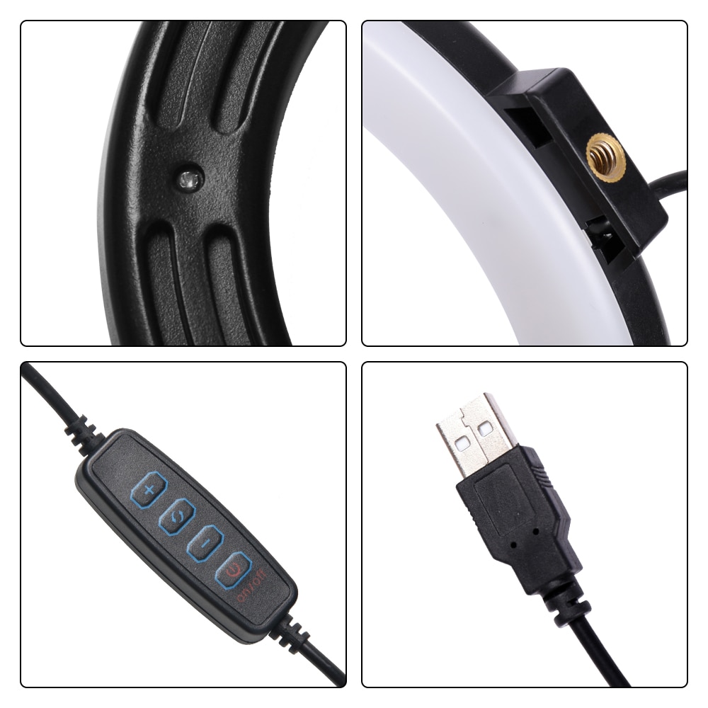 Mini LED Ring Lamp with Tripod