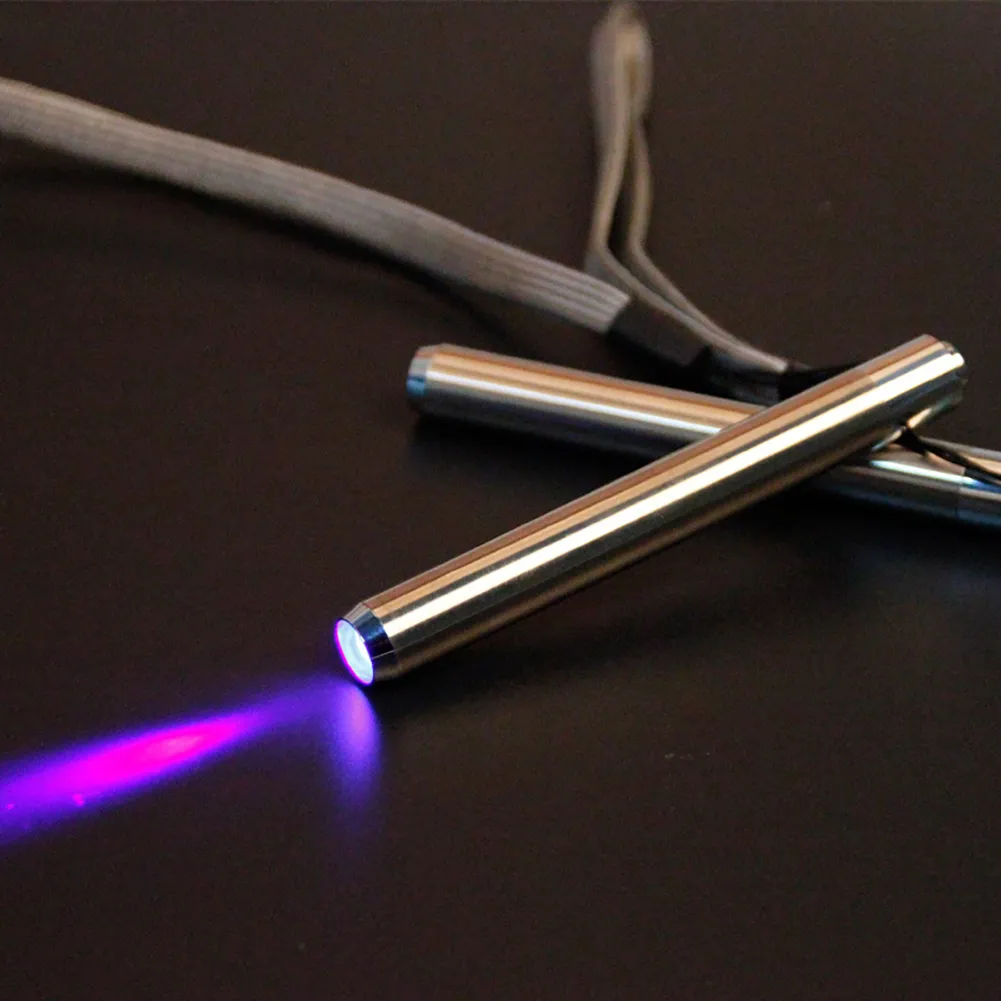 Mini LED Stainless Steel Mini Lamp UV Flashlight Torch Ultra Violet Light AAA Battery for Marker Checker Detection Mini LED Stainless Steel Mini Lamp UV Flashlight Torch Ultra Violet Light AAA Battery for Marker Checker Detection