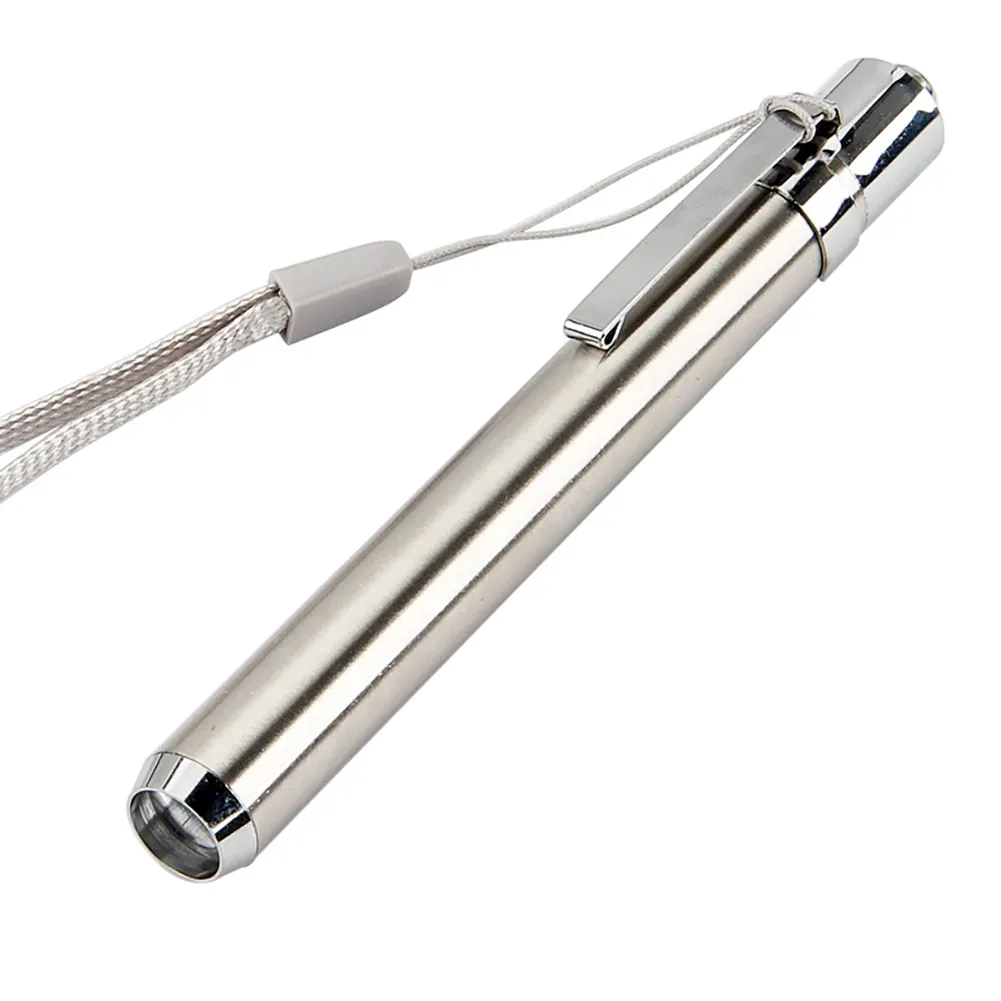 Mini LED Stainless Steel Mini Lamp UV Flashlight Torch Ultra Violet Light AAA Battery for Marker Checker Detection