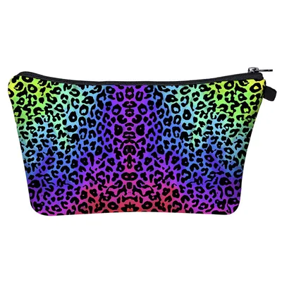 Mini Makeup Bag Leopard Print