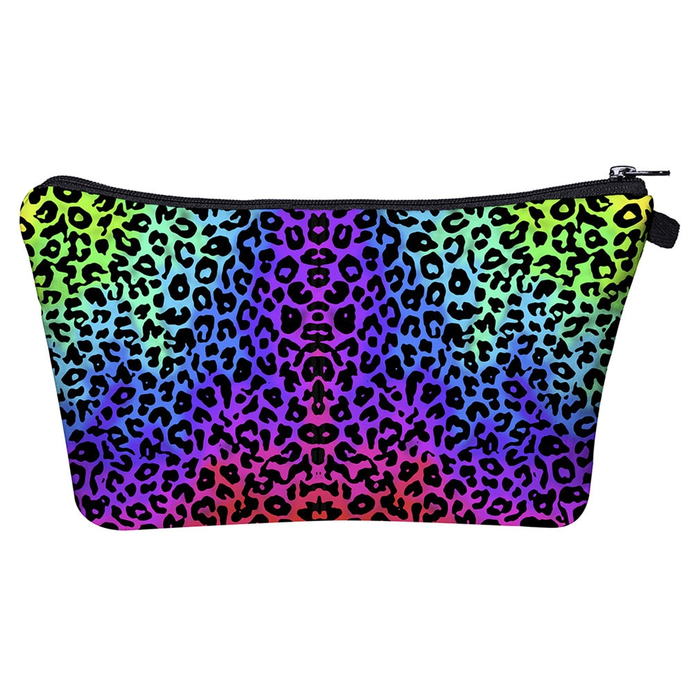 Mini Makeup Bag Leopard Print