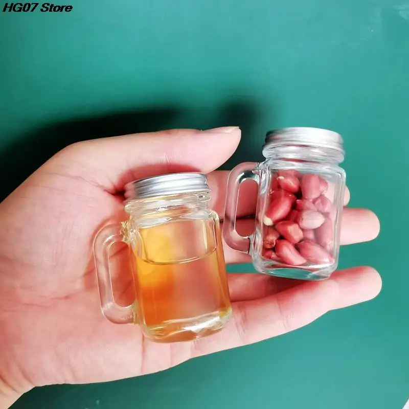 Mini Mason Jar For Jam Honey Portable Leakproof Coffee Milk Juice Bottle With Lid Home Party Bar Vodka Spirits Shot Mini Mason Jar For Jam Honey Portable Leakproof Coffee Milk Juice Bottle With Lid Home Party Bar Vodka Spirits Shot