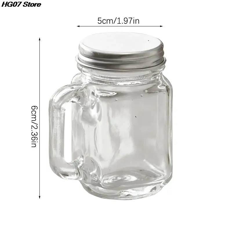 Mini Mason Jar For Jam Honey Portable Leakproof Coffee Milk Juice Bottle With Lid Home Party Bar Vodka Spirits Shot Mini Mason Jar For Jam Honey Portable Leakproof Coffee Milk Juice Bottle With Lid Home Party Bar Vodka Spirits Shot