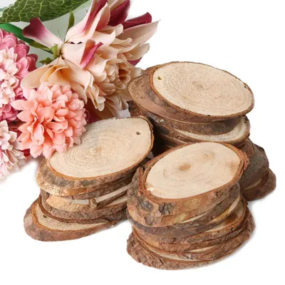 Mini Natural Wooden Slices (25pcs)