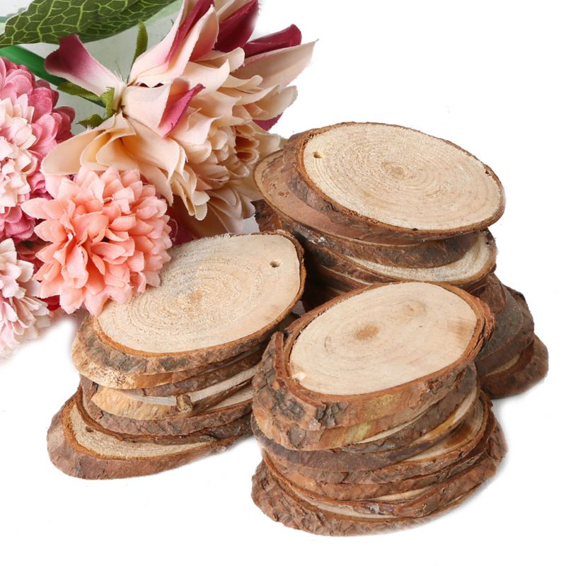 Mini Natural Wooden Slices (25pcs)