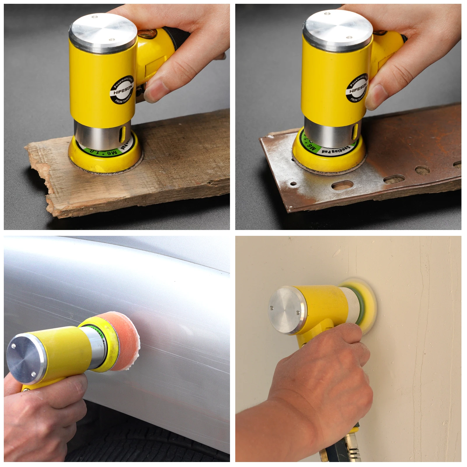Mini Orbital 2/3″ Air Sander Pneumatic Polisher Grinder Buffer Dual Action Orbital Polisher 80PCS Sanderpaper Set Mini Orbital 2/3″ Air Sander Pneumatic Polisher Grinder Buffer Dual Action Orbital Polisher 80PCS Sanderpaper Set