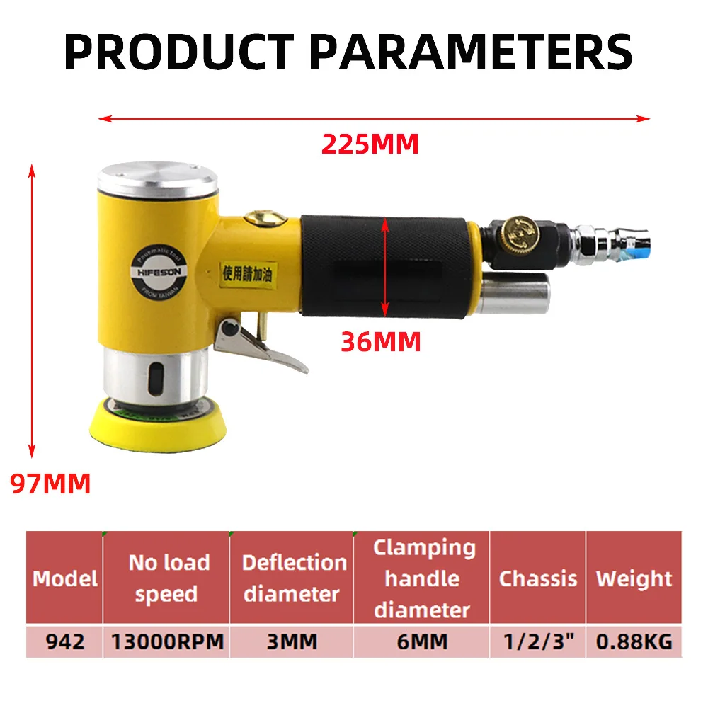 Mini Orbital 2/3″ Air Sander Pneumatic Polisher Grinder Buffer Dual Action Orbital Polisher 80PCS Sanderpaper Set Mini Orbital 2/3″ Air Sander Pneumatic Polisher Grinder Buffer Dual Action Orbital Polisher 80PCS Sanderpaper Set